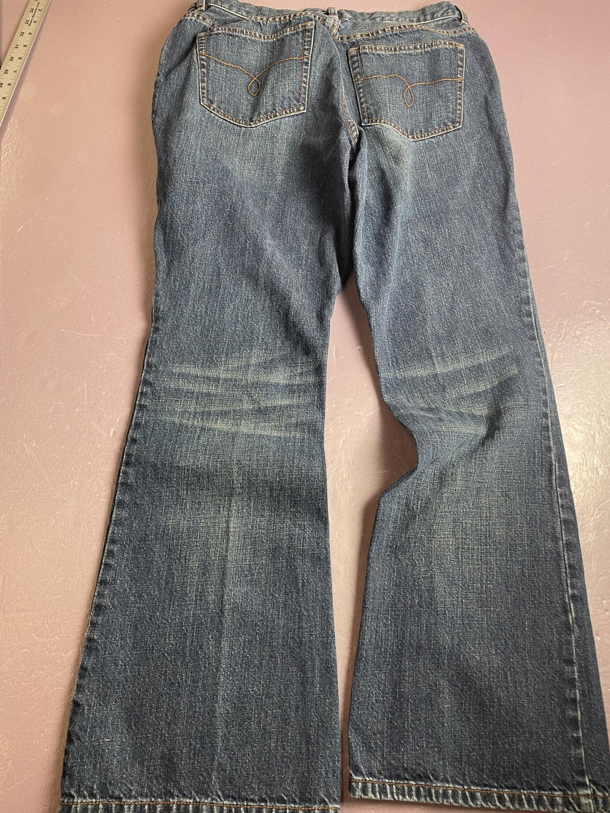 Lauren Jeans Co Jeans Womens 12 Blue Mid Rise Bootcut 100% Cotton Denim Casual