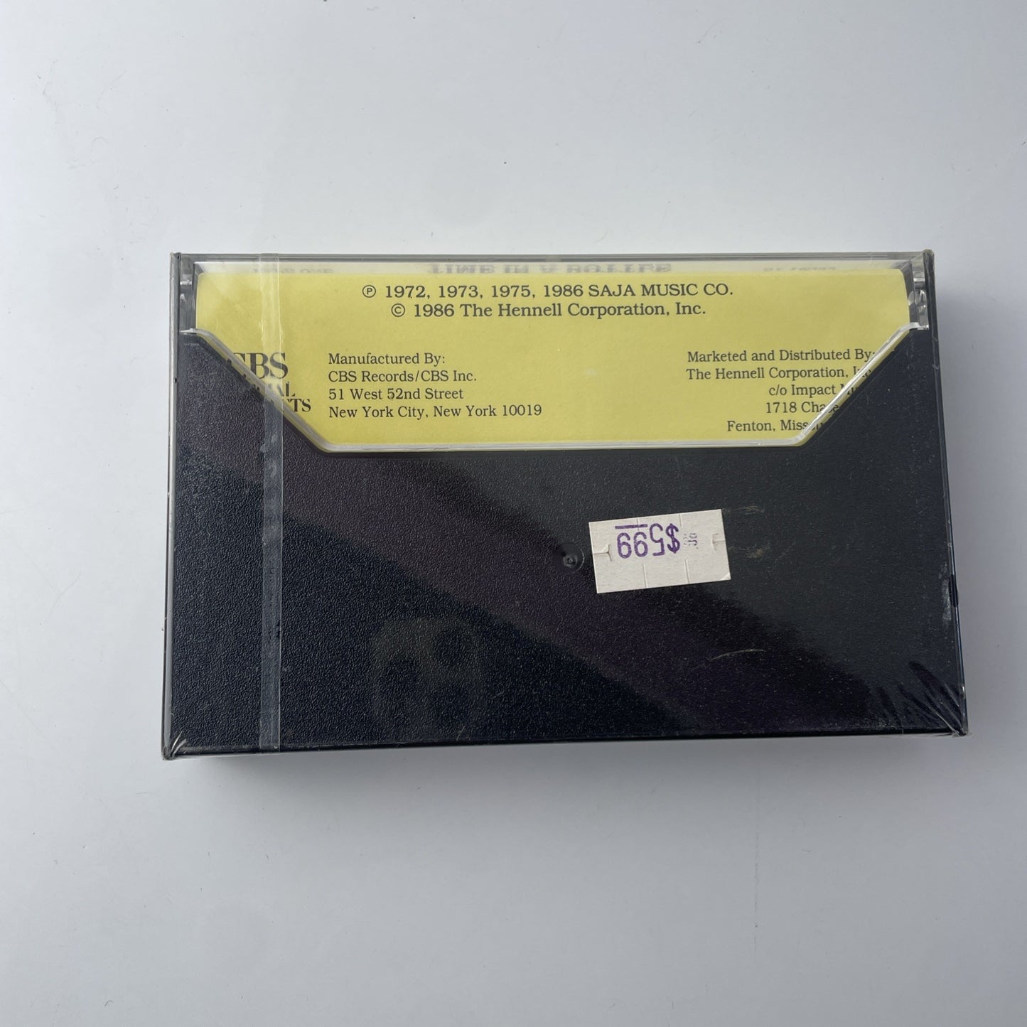 Jim Croce Time in a Bottle -A Special Collection Audio Cassette Tape--NIP