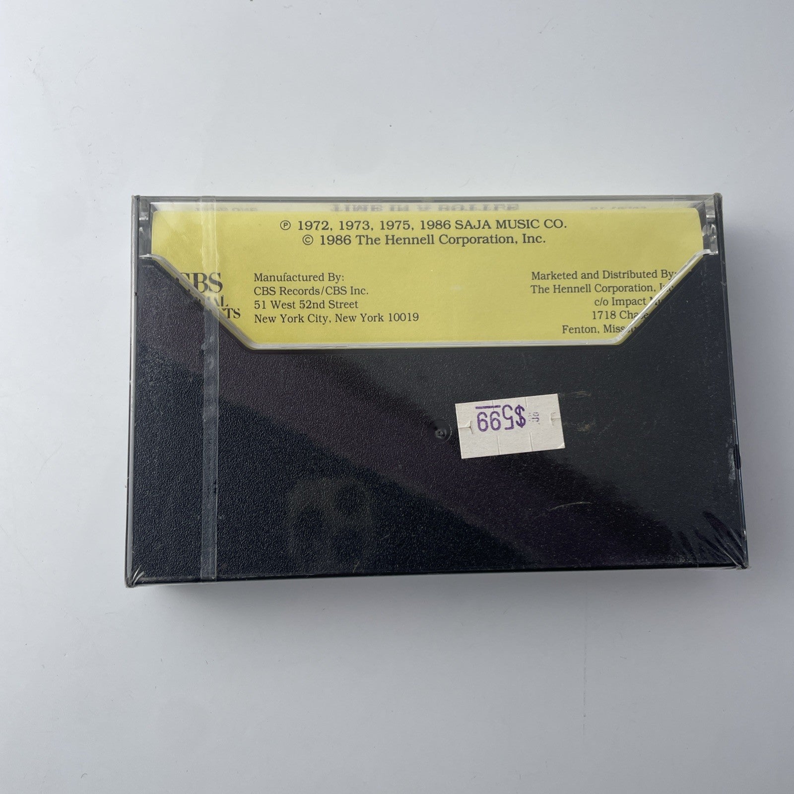Jim Croce Time in a Bottle -A Special Collection Audio Cassette Tape--NIP