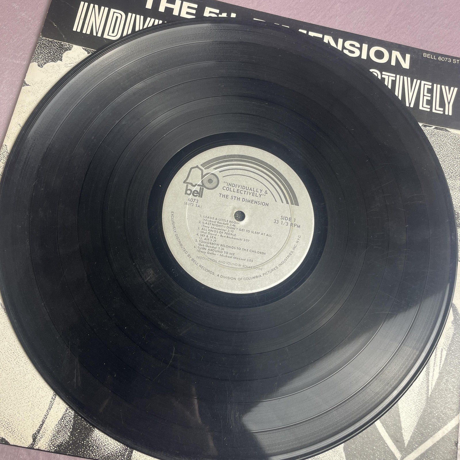 Vintage 5th Dimension Individually & Collectively 12" Vinyl LP 1972 El Pop Soul