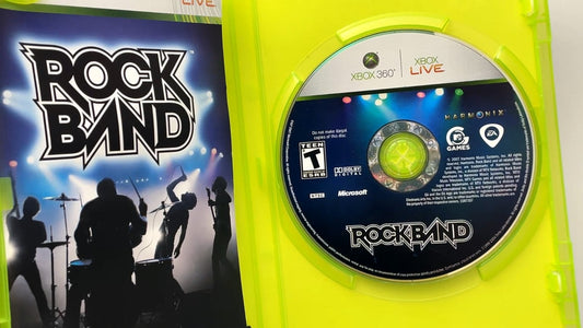 Rock Band Xbox 360 Video Game Multiplayer Music Rhythm CIB