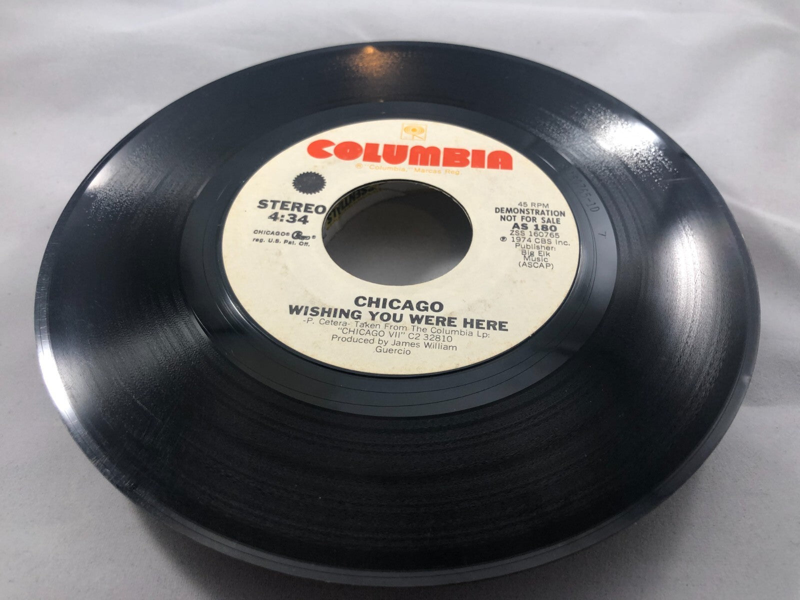 CHICAGO WISHING YOU WERE HERE LONG VERSION PROMO 45 7" VINYL RECORD *QUICK SHIP*