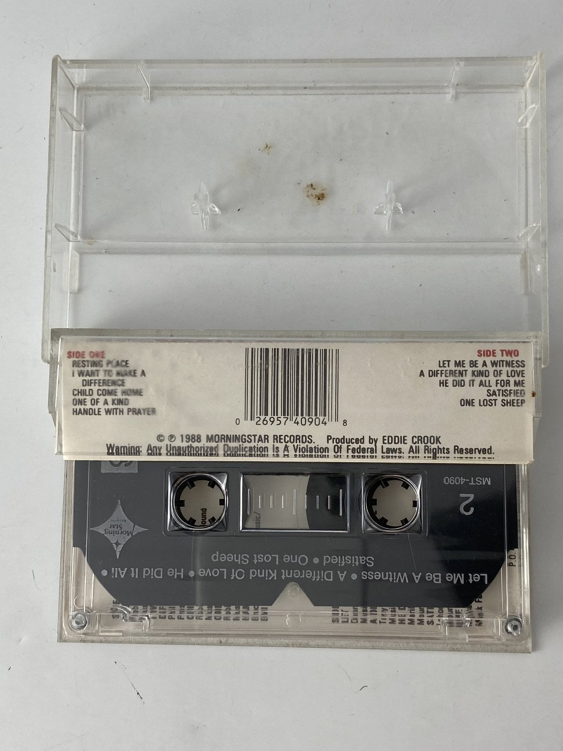 The Mid South Boys One of a Kind Cassette 1988 Morningstar Records