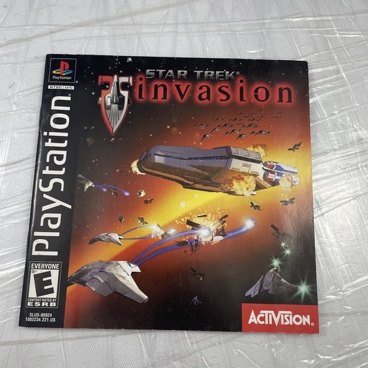 star trek invasion ps1 manual Only Very Good Condition