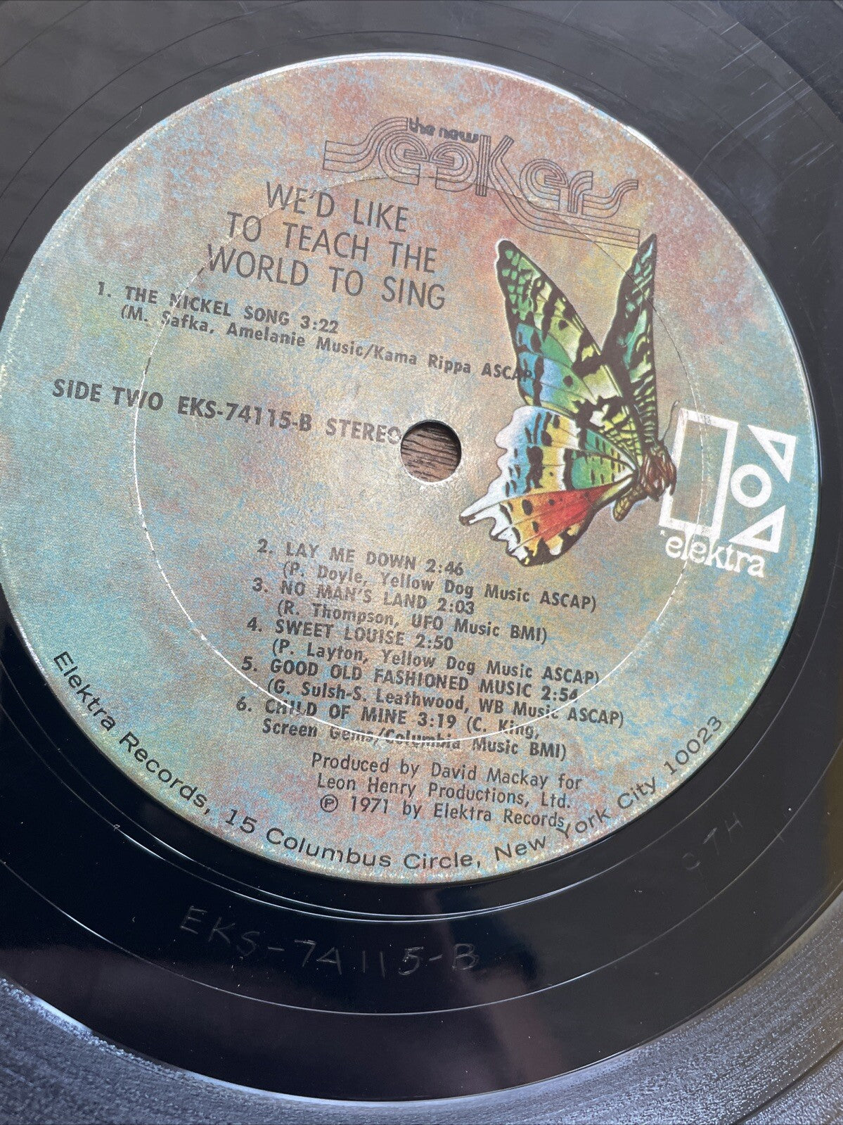 ORIGINAL Vinyl LP THE NEW SEEKERS "WE'D LIKE TO TEACH THE WORLD TO SING"