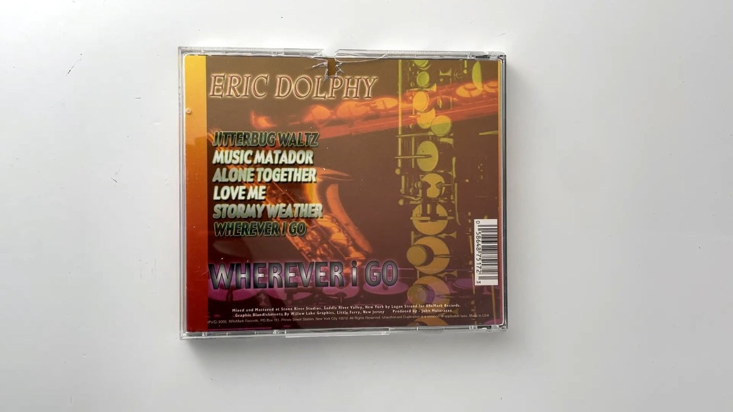 Eric Dolphy - Wherever I Go CD 2000 Jazz RReMark Records