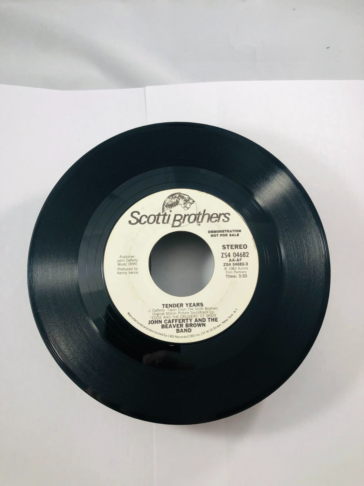 John Cafferty Beaver Brown Band Tender Years Promo WLP  US 7” 45 Rare DJ vintage