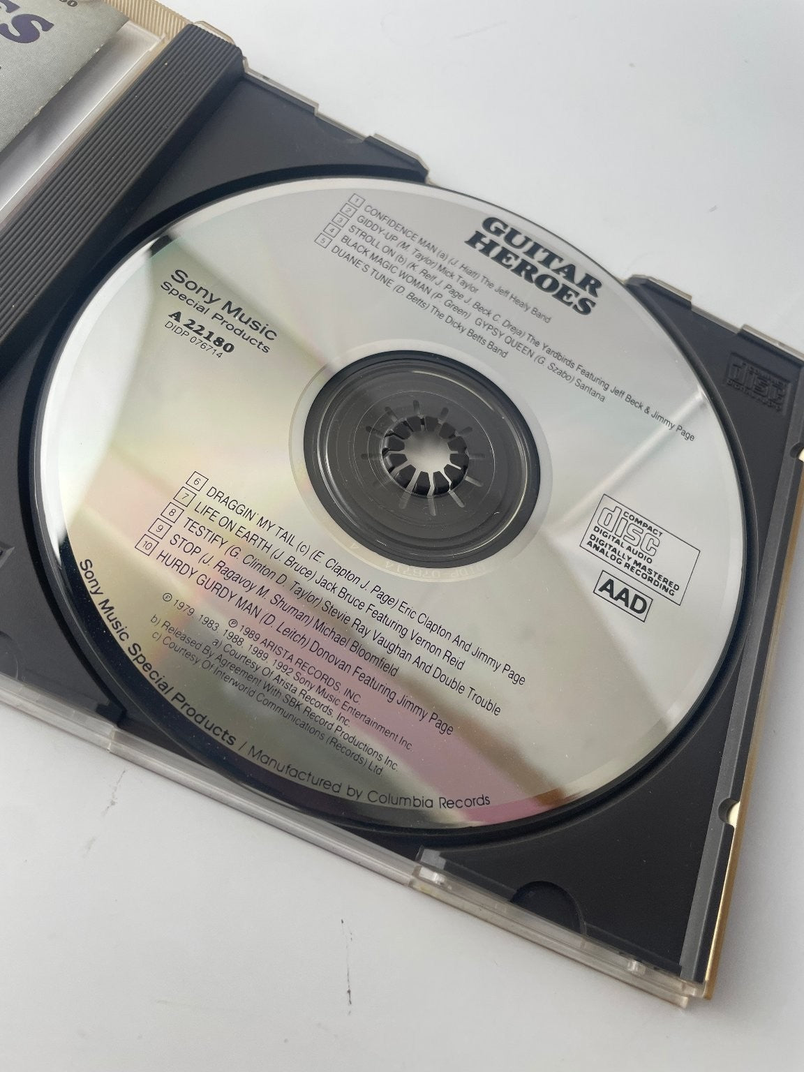 Various Artists - Guitar Heroes CD 1992 Rock Sony Music Special Products