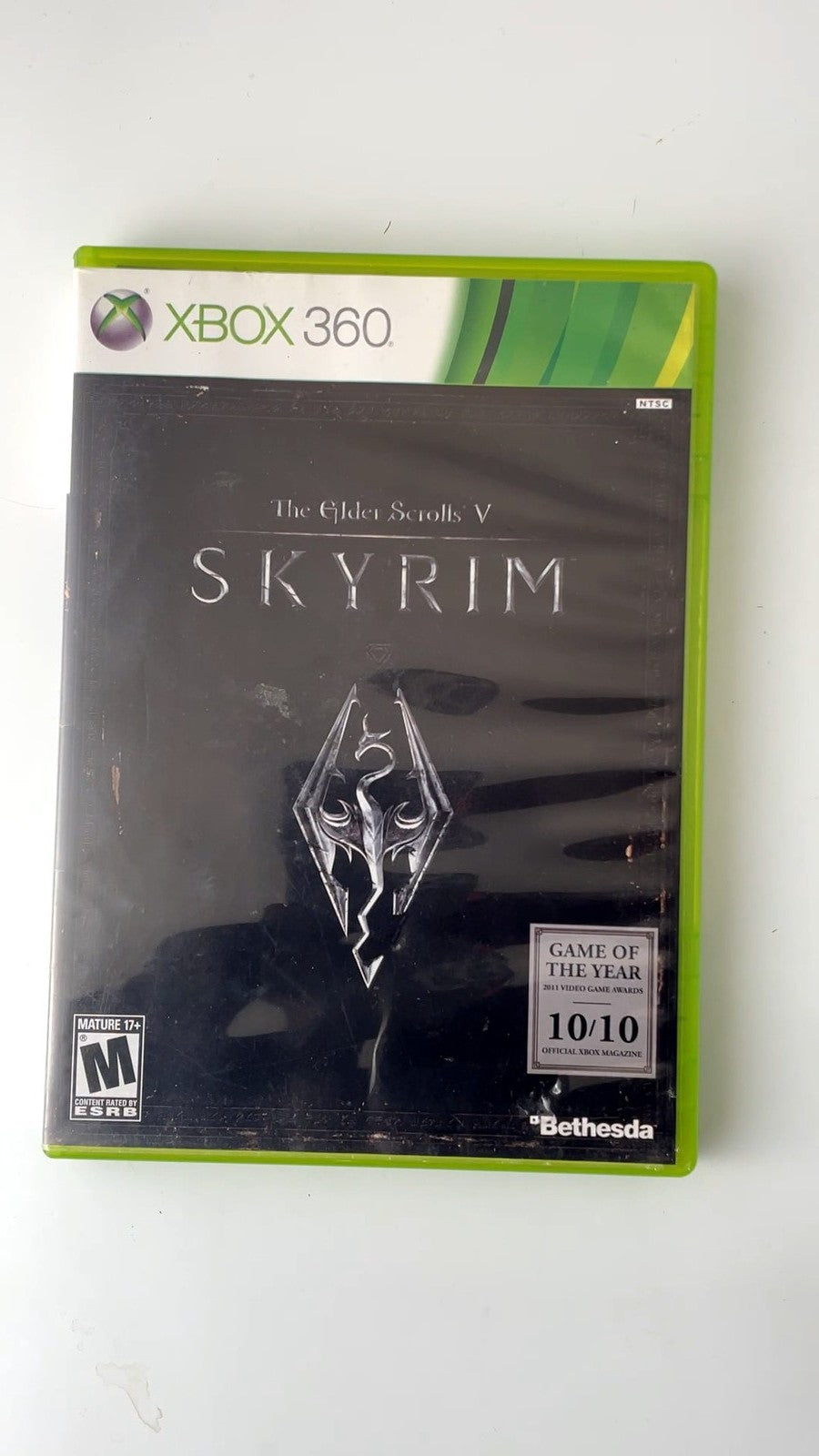 The Elder Scrolls V Skyrim Game of the Year Xbox 360 Video Game TESTED W MAP CIB