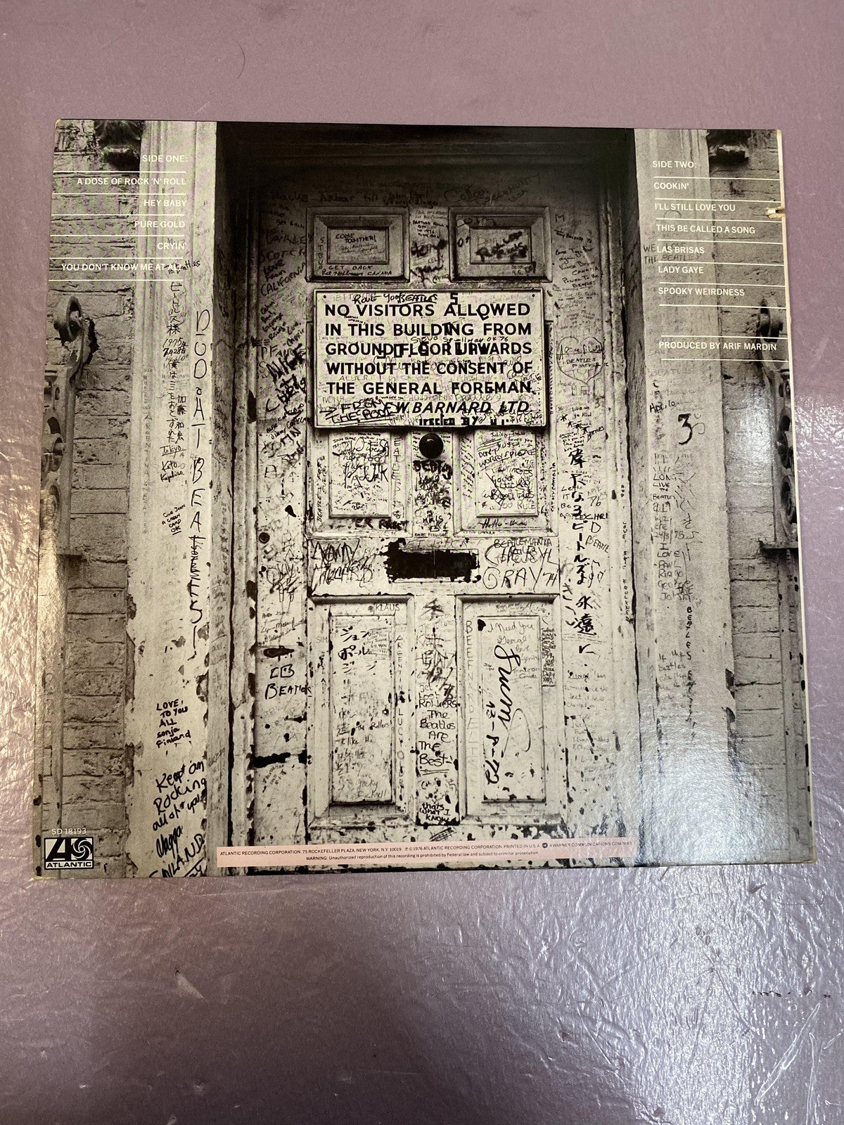 Vintage Ringo Starr Ringo's Rotogravure 12" Black Vinyl LP 1976 Atlantic Rock