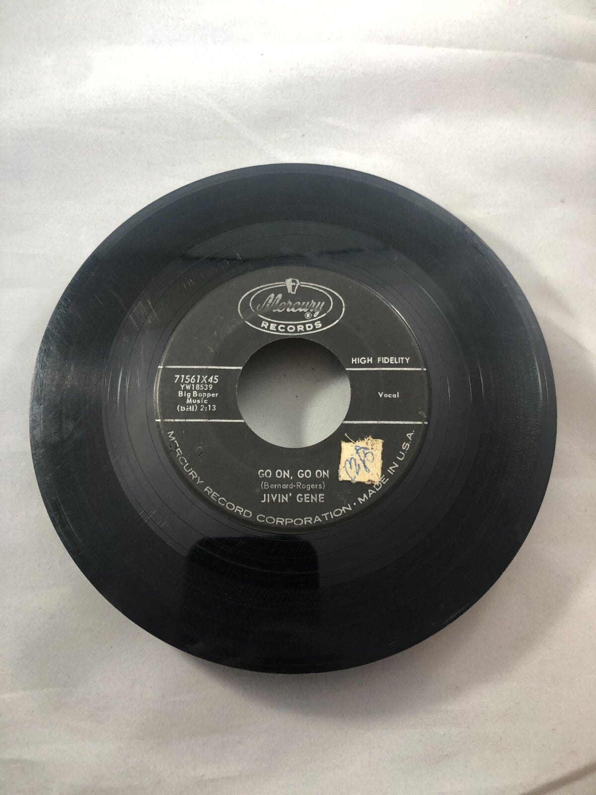 50'S & 60'S 45 Jivin' Gene - You'Re Jealous / Go On, Go On On Mercury Records G