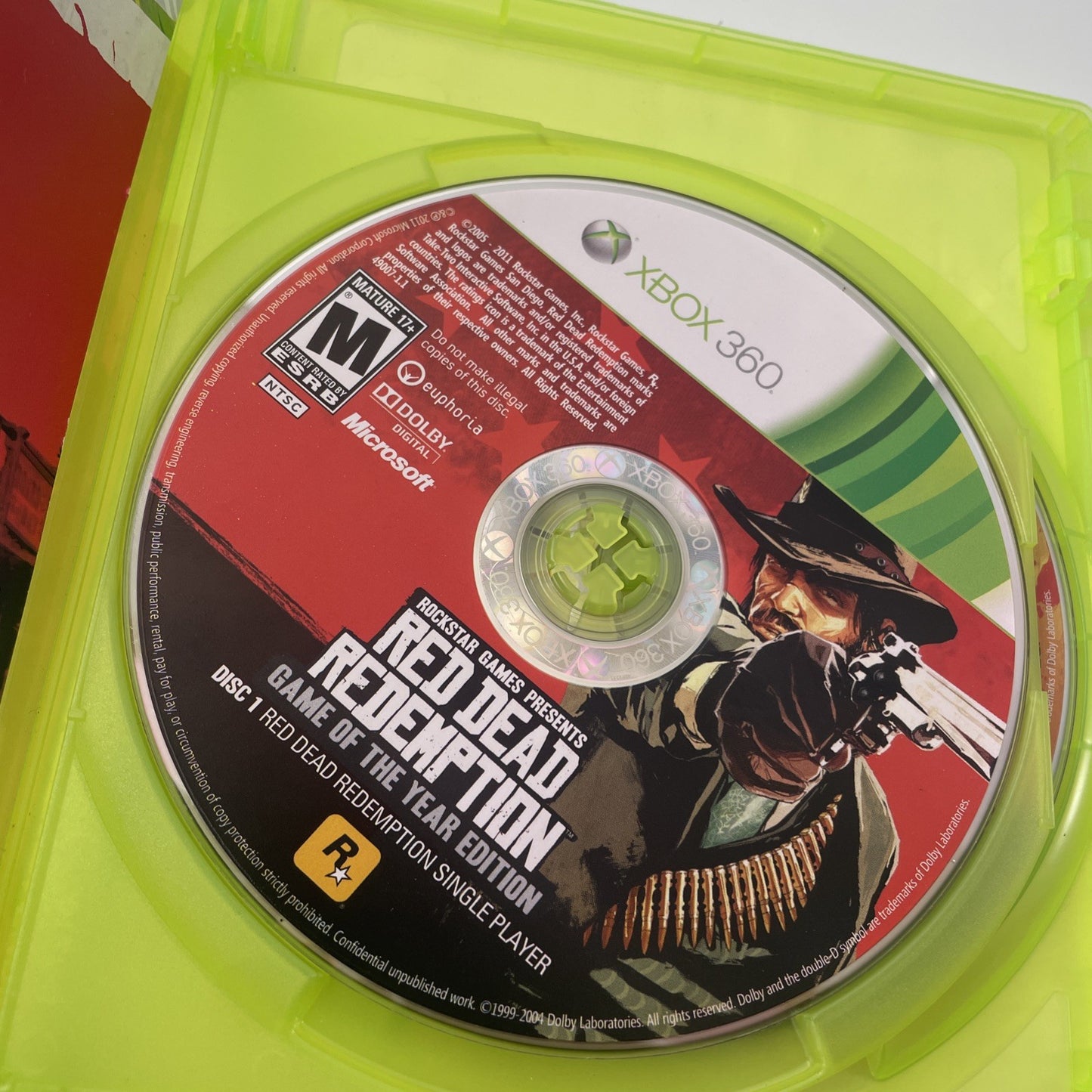 Red Dead Redemption (Microsoft Xbox 360, 2010) No Map, Manual