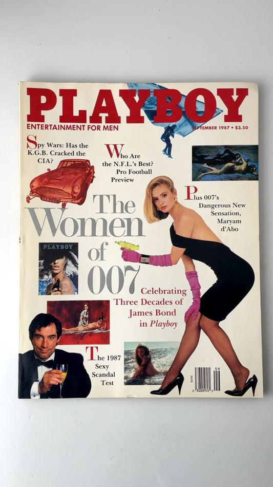 Playboy September 1987 The Women of 007 James Bond Illustrated