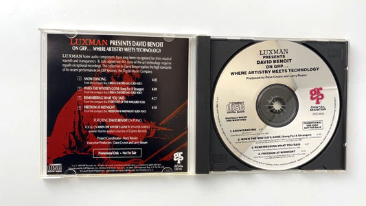David Benoit - Luxman Presents CD 1989 Promo Jazz GRP Records
