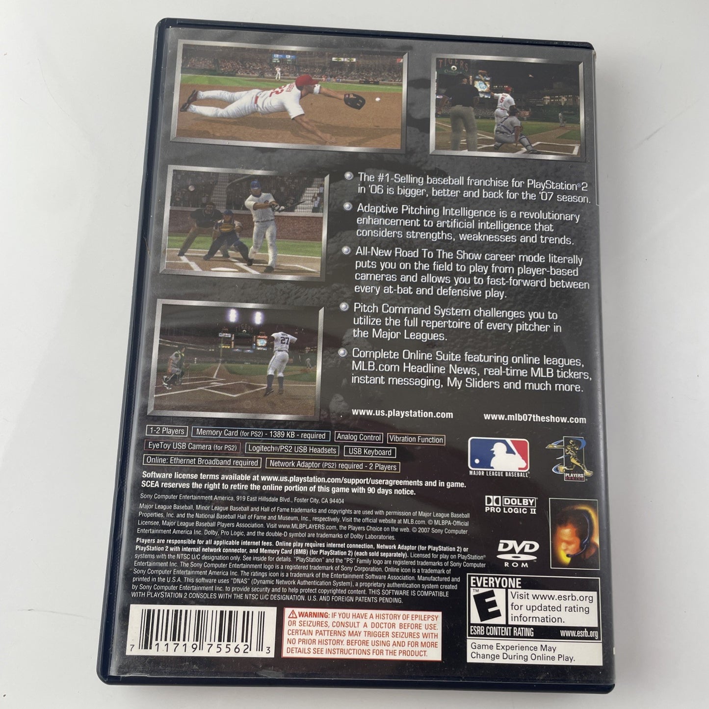 MLB 07: The Show (Sony PlayStation 2 PS2 2007) Complete w/Manual- Fast shipping