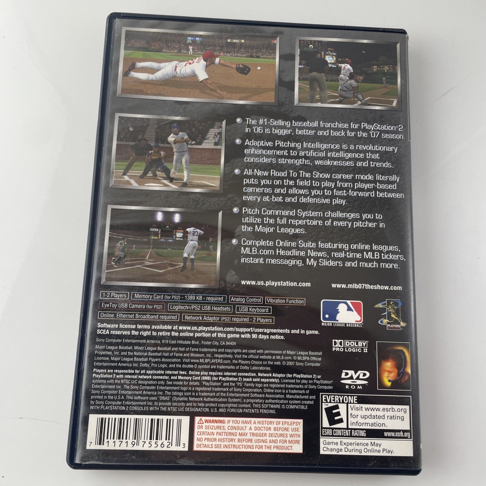 MLB 07: The Show (Sony PlayStation 2 PS2 2007) Complete w/Manual- Fast shipping