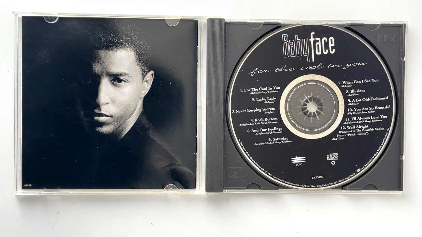 Babyface - For The Cool In You CD 1993 R&B Soul Epic