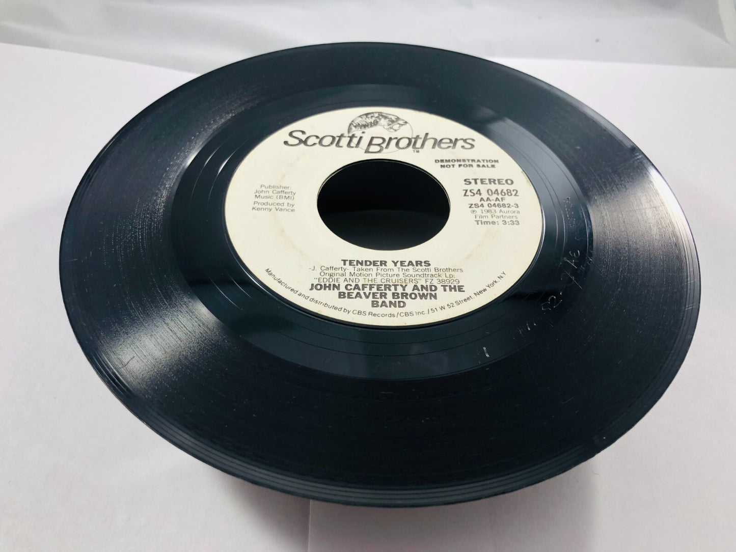 John Cafferty Beaver Brown Band Tender Years Promo WLP  US 7” 45 Rare DJ vintage