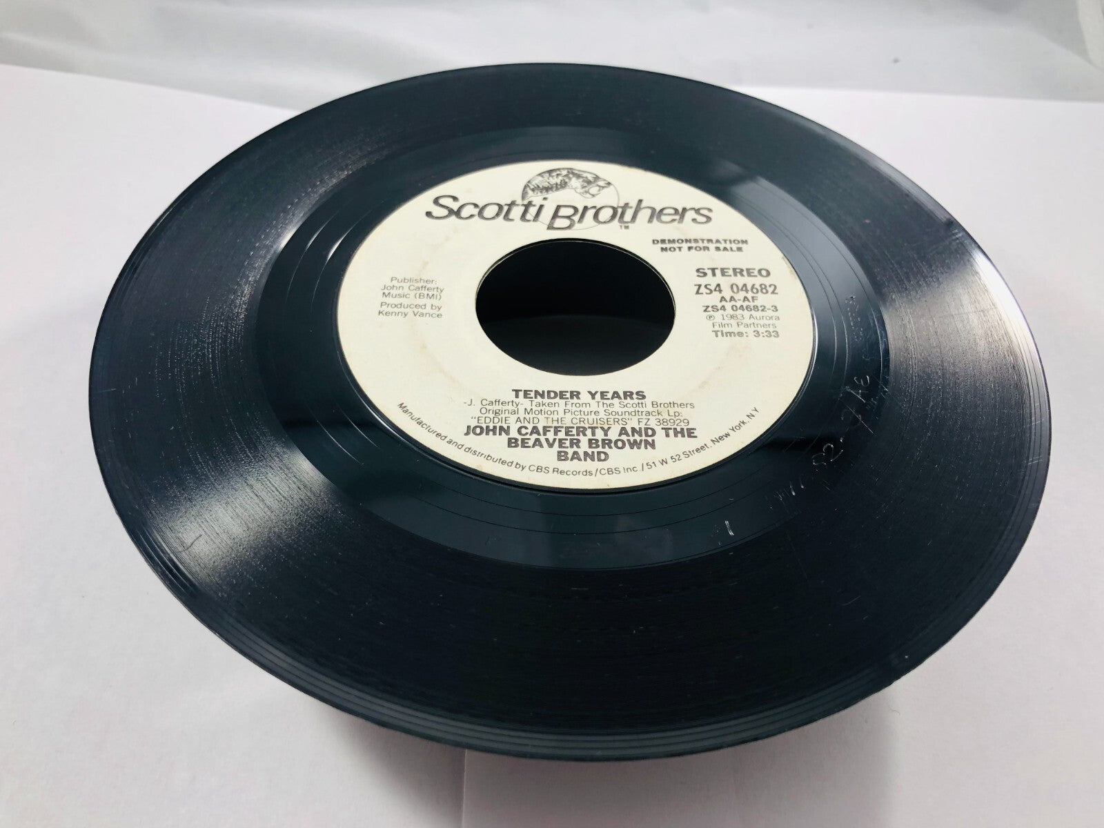 John Cafferty Beaver Brown Band Tender Years Promo WLP  US 7” 45 Rare DJ vintage