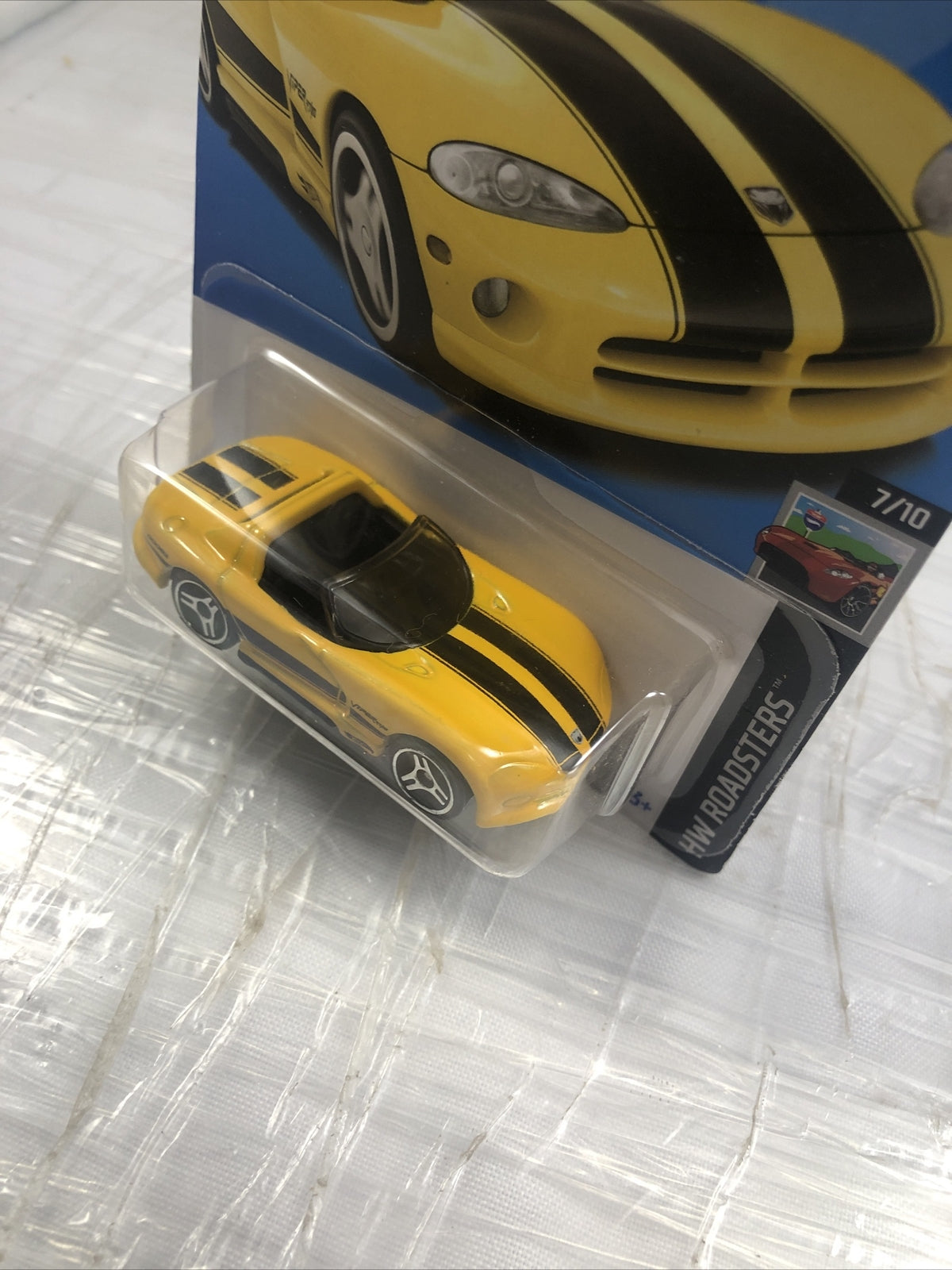 Hot Wheels Dodge Viper RT/10 Yellow #7/10 #131/250 - 2023 HW Roadsters