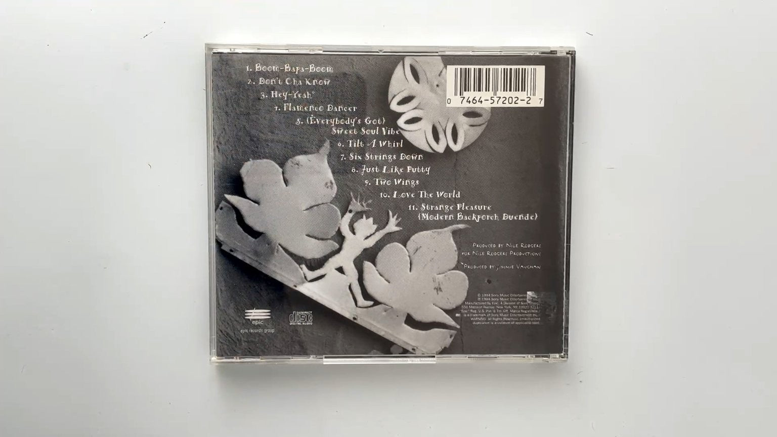 Jimmie Vaughan - Strange Pleasure CD 1994 Epic Blues Rock