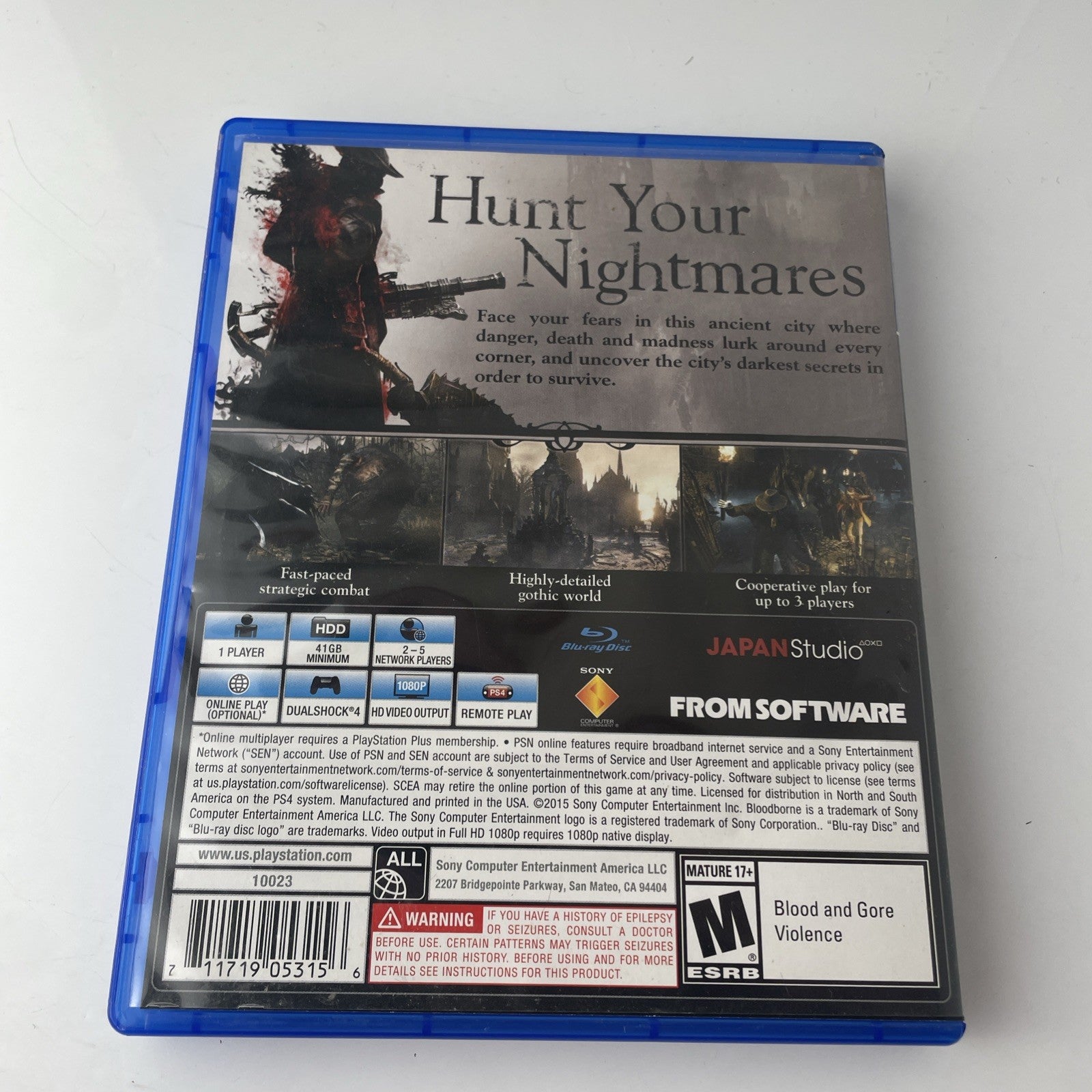 Bloodborne (PS4) – Action RPG by FromSoftware – Complete