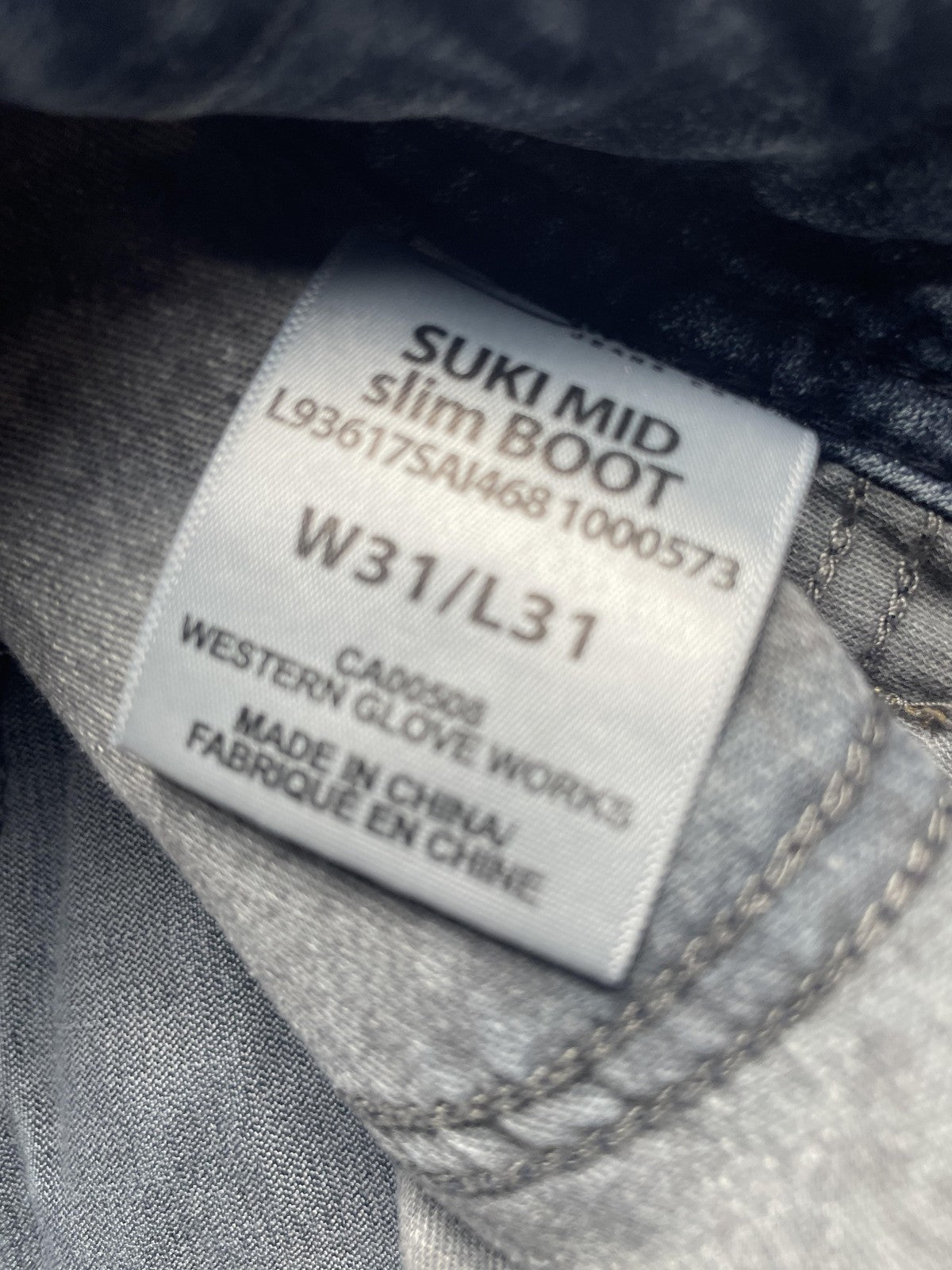 Silver Jeans Co. Jeans Womens W31/L31 Blue Suki Mid Slim Boot Denim Embroidered