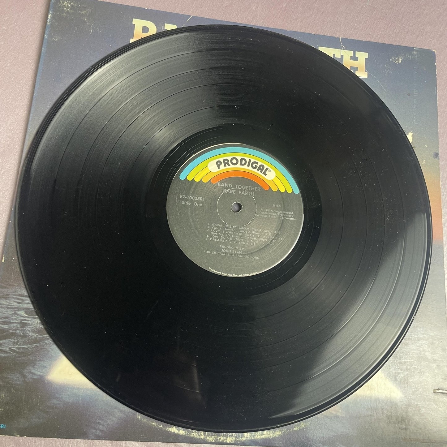 Vintage Rare Earth Band Together 12" Black Vinyl LP 1978 Prodigal Funk Rock