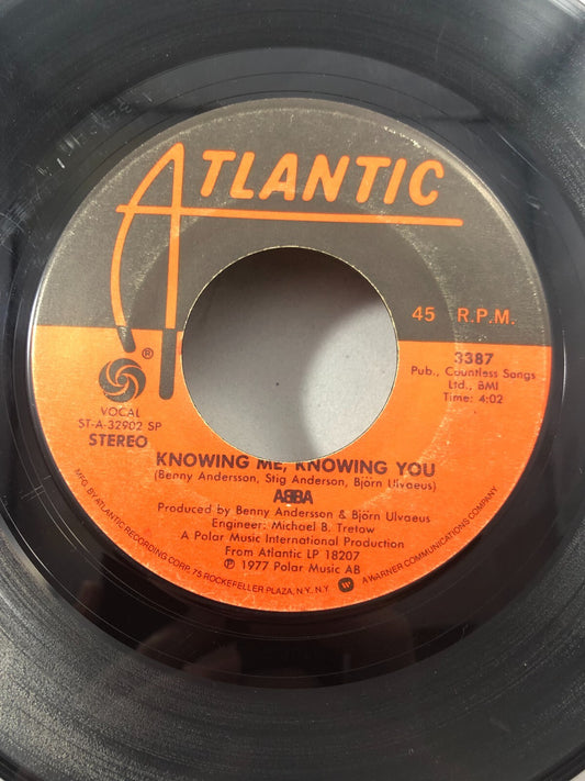 ABBA 7" 45 RPM "Knowing Me, Knowing You" & "Happy Hawaii" VG condition