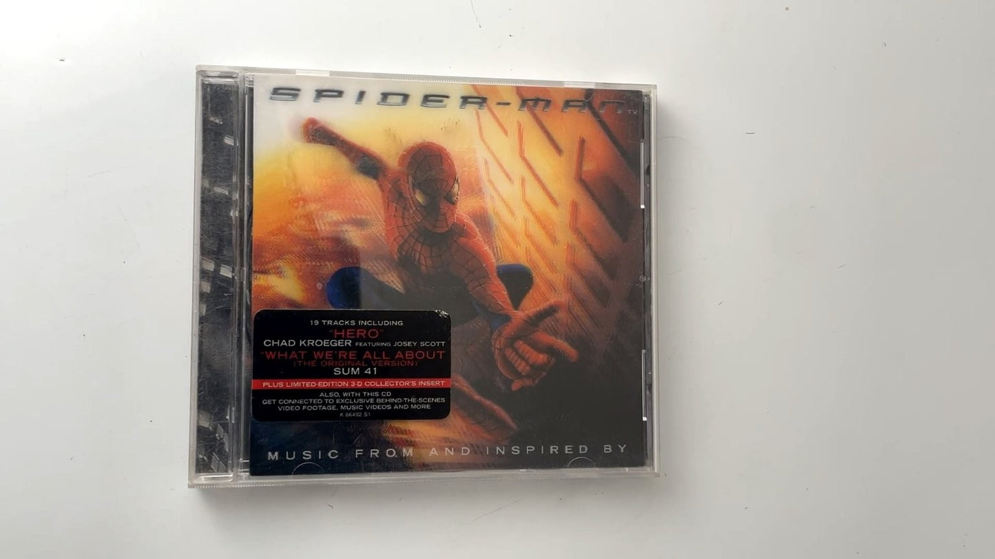 Spider-Man Soundtrack CD 2002 Limited Edition 3D Insert Rock OST Sony