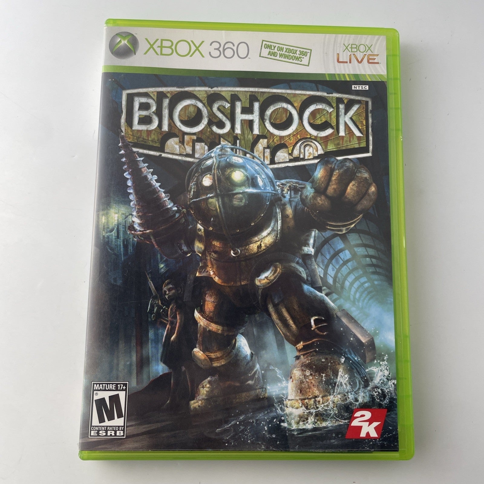 BioShock (Microsoft Xbox 360, 2007) W/Manual & Slipcover VG+
