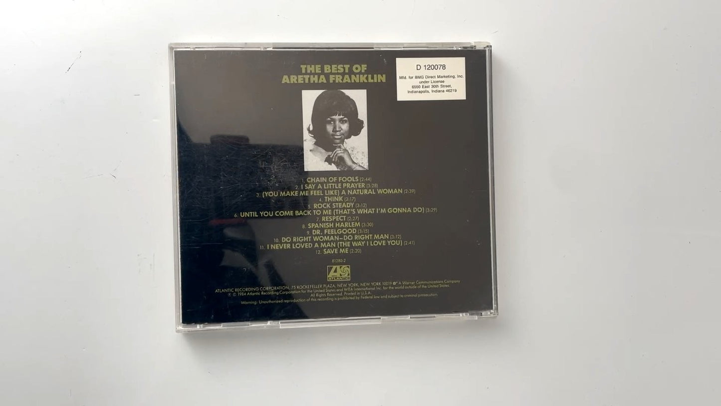 Aretha Franklin - The Best Of CD 1984 Soul R&B Atlantic 81280-2
