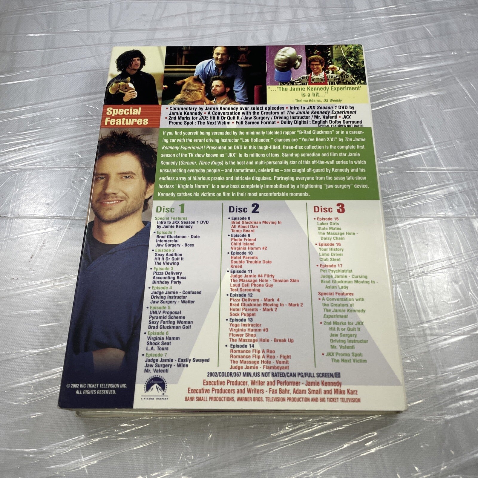 The Jamie Kennedy Experiment - The Complete First Season (DVD, 2003, 3-Disc Set)