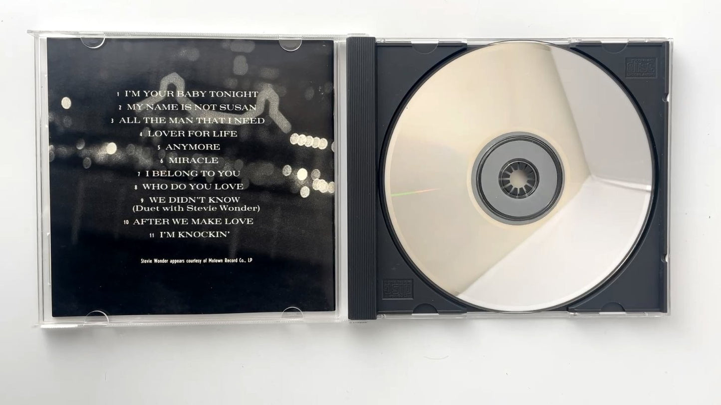 Whitney Houston - I'm Your Baby Tonight CD 1990 Duet with Stevie Wonder R&B