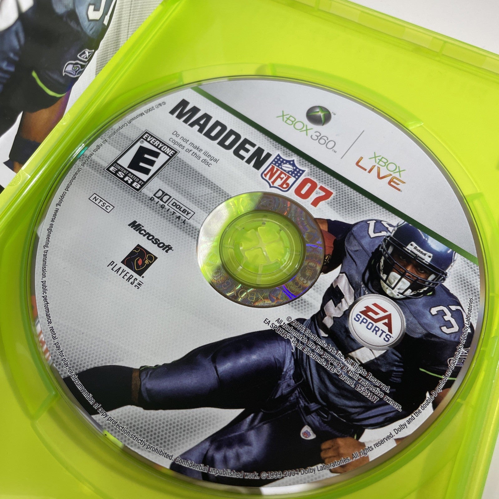 Madden NFL 07 Video Game For Xbox 360 Tested & Working