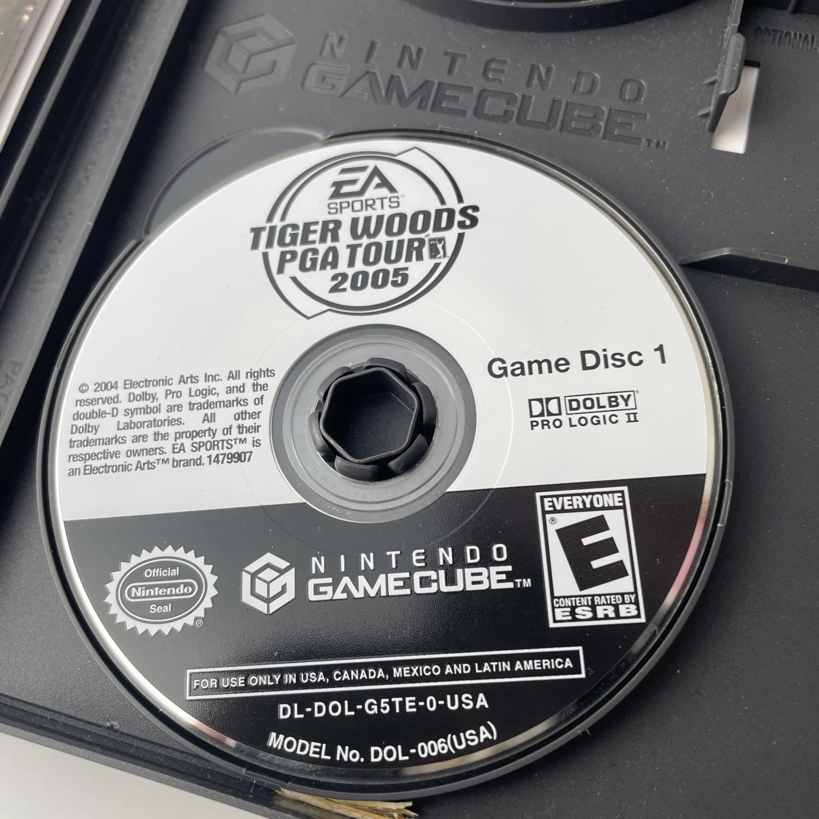 Tiger Woods PGA Tour 2005 (Nintendo GameCube, 2004) 2 Discs CIB #0905