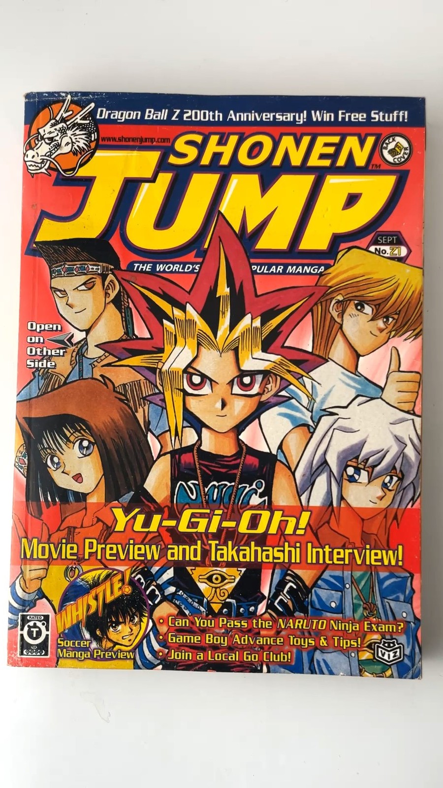 Shonen Jump Sept No.21 2004 Yu-Gi-Oh! Movie Preview Takahashi Interview NO CARD