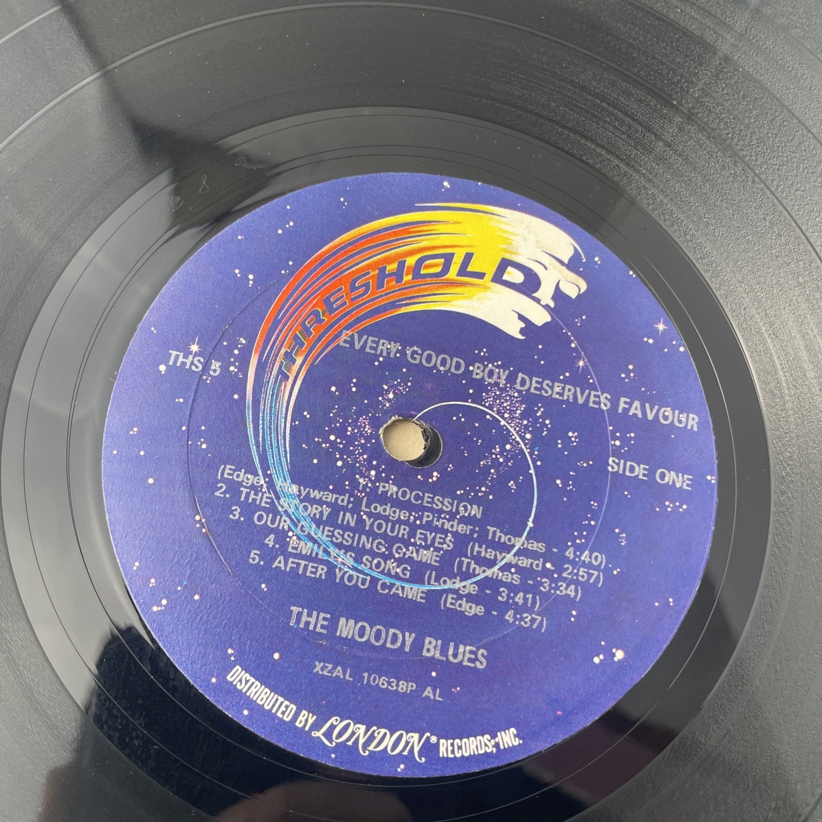 The Moody Blues – Every Good Boy Deserves Favour  (VG+/VG+) Threshold #THS 5
