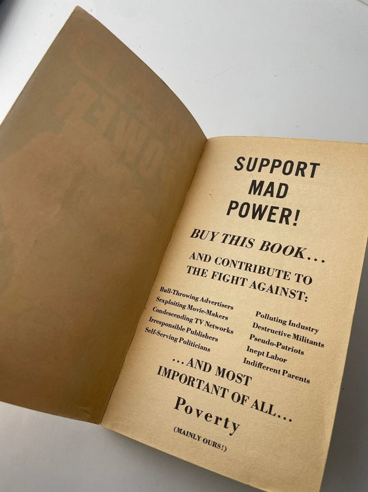 Mad Power Albert B. Feldstein 1970 Fourth Printing Humor Signet