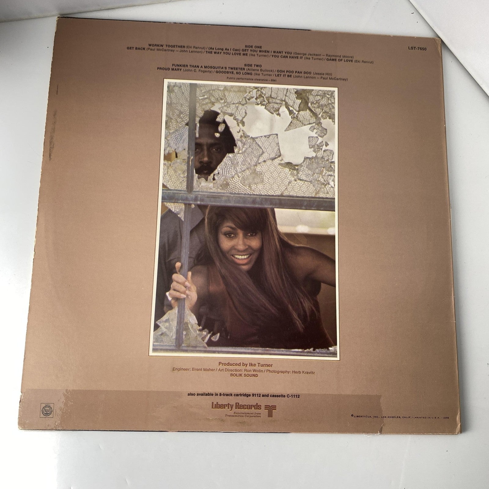 Vintage Ike & Tina Turner Workin' Together 12" Vinyl LP 1970 Liberty R&B Soul