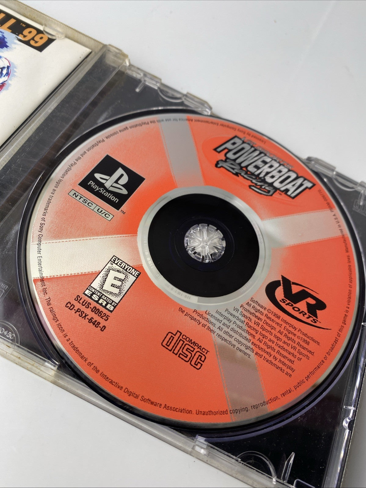 Sony PlayStation 1 (PS1)- VR Sports Powerboat Racing: CIB W/Ref Card, Tested