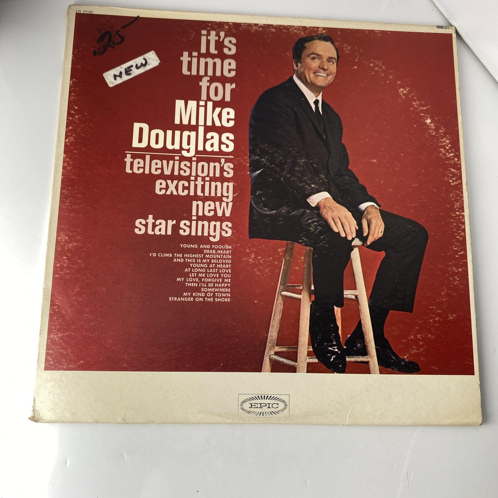 Vintage Mike Douglas Sings 12" Vinyl LP 1966 Epic Pop Vocal Promo Album