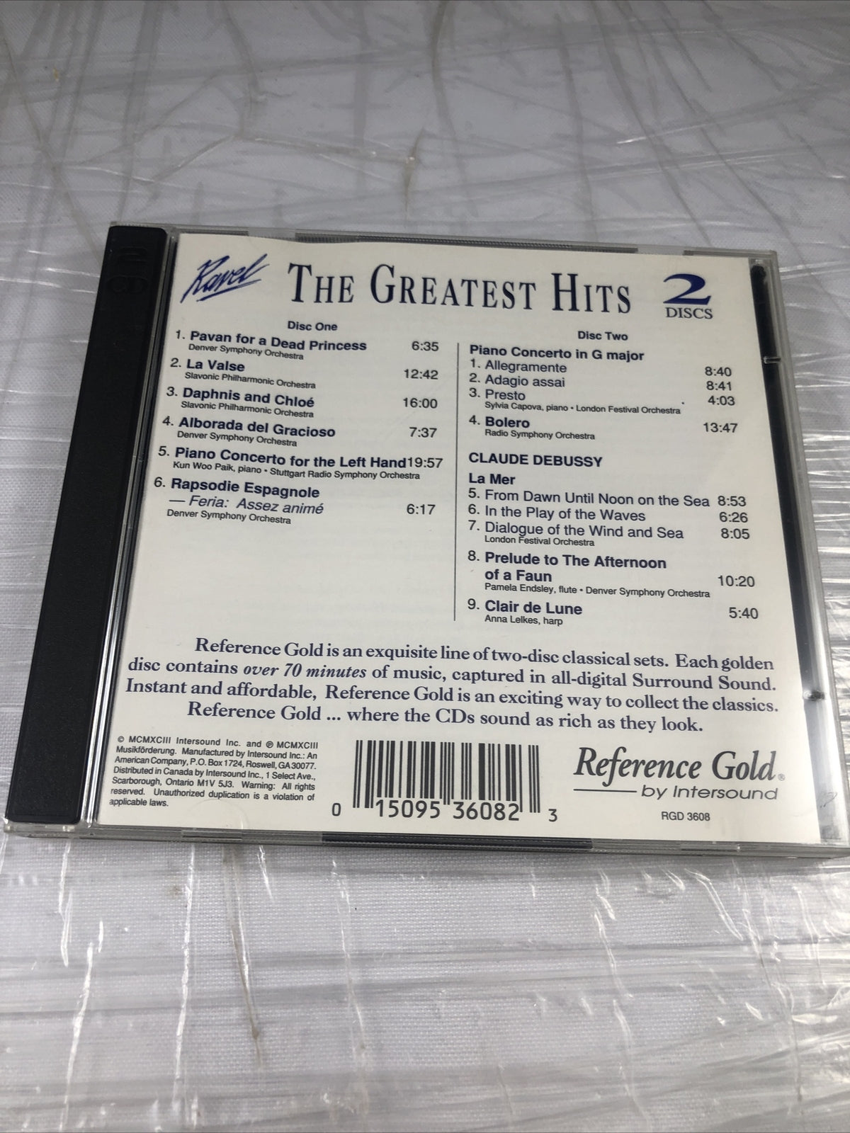 Surround Sound Ravel the Greatest Hits 2 CDs Reference Gold By Intersound