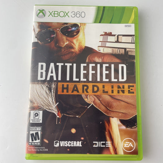 Battlefield Hardline (Microsoft Xbox 360, 2015) Complete Tested Working CIB 