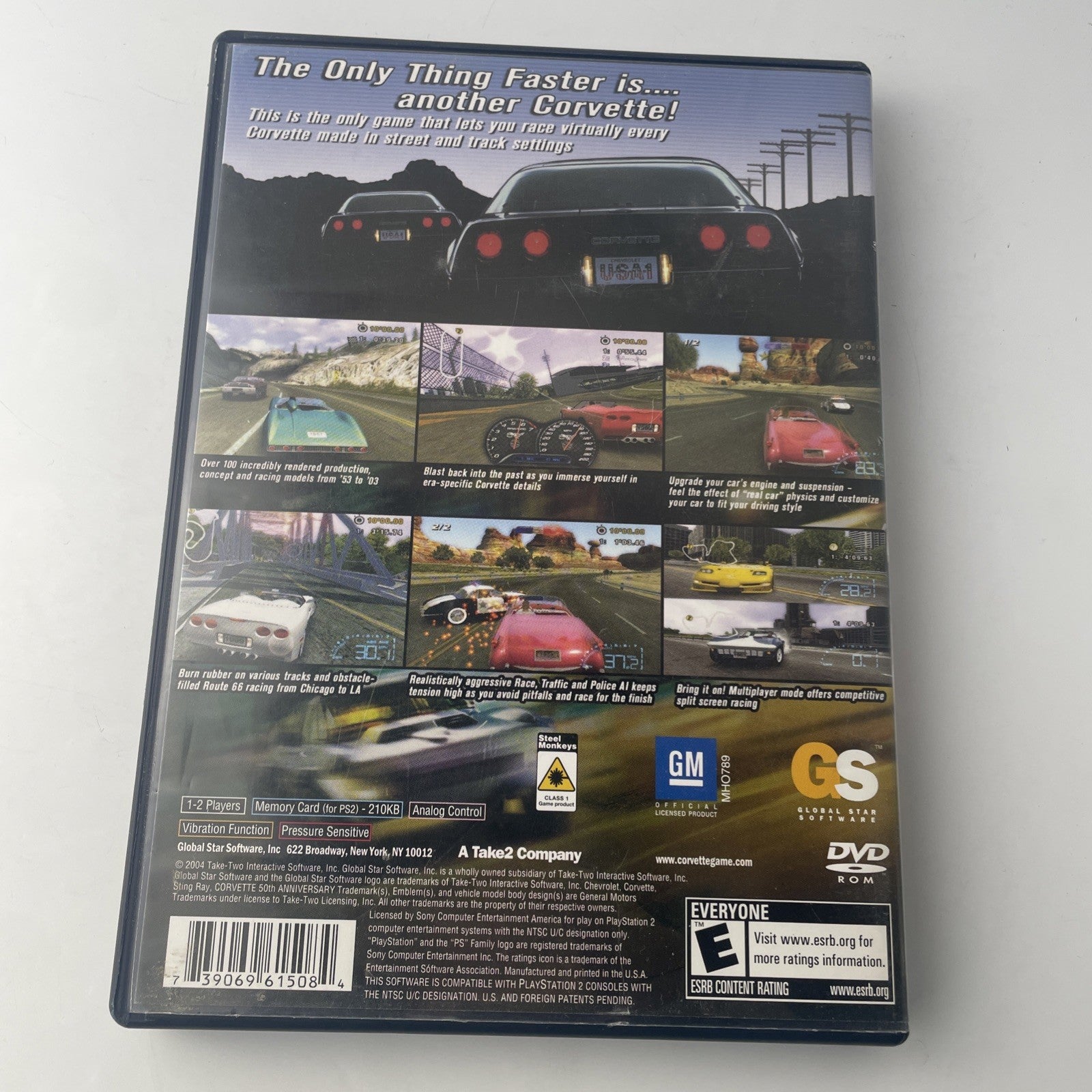 Corvette (Sony PlayStation 2, 2004) CIB Racing Game Very Good Condition
