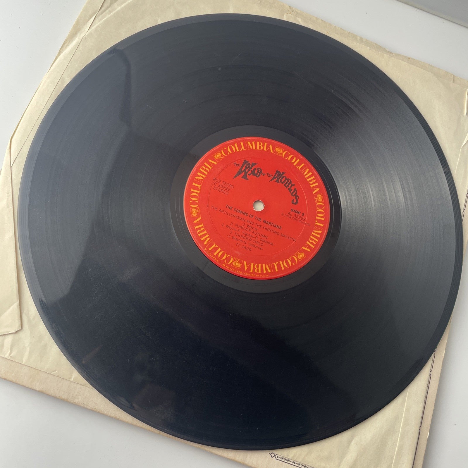Jeff Wayne's Musical Version "War of the Worlds" Vinyl 2 LP 1978 With Booklet G