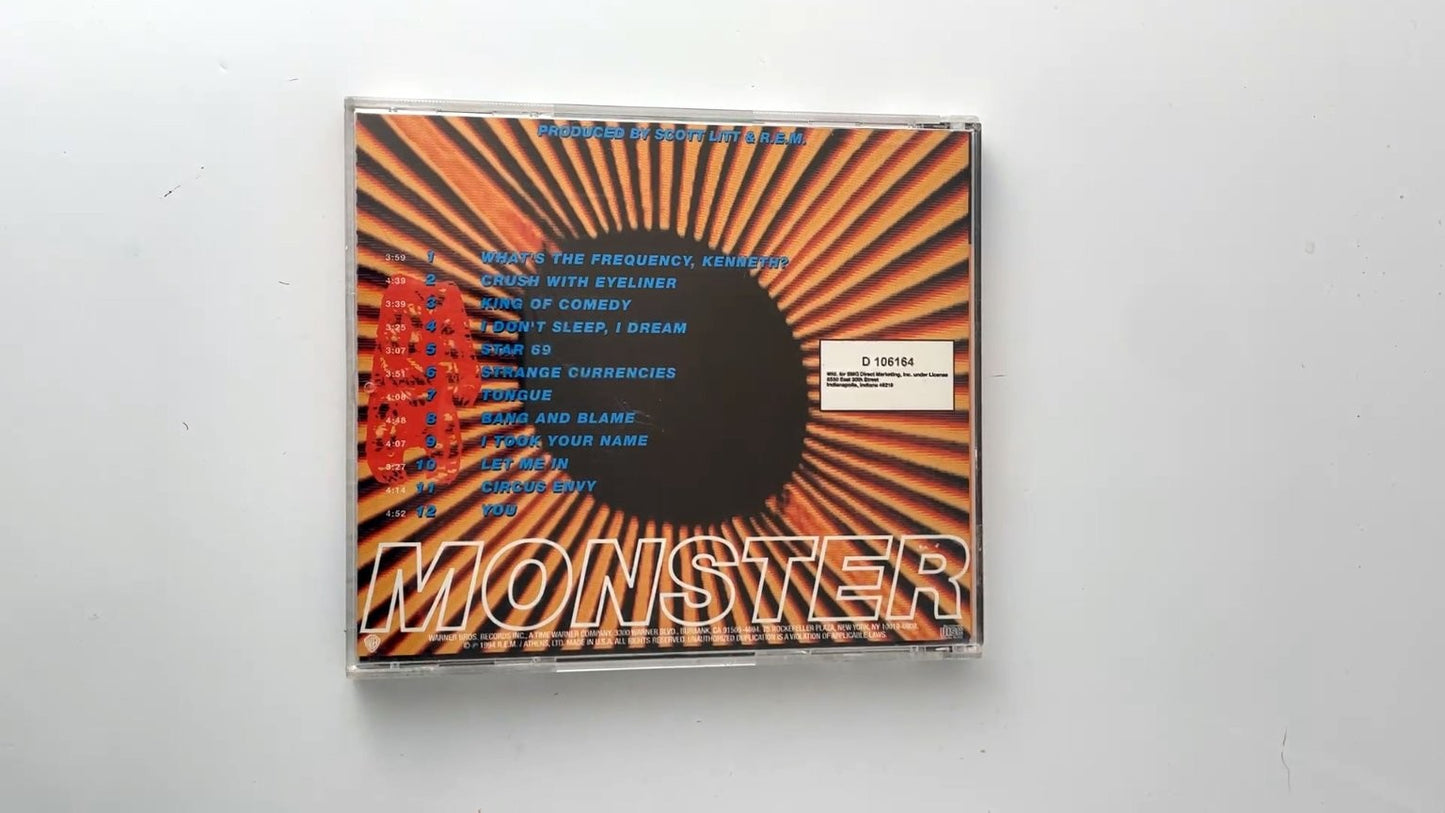 R.E.M. - Monster CD 1994 Alternative Rock Warner Bros.