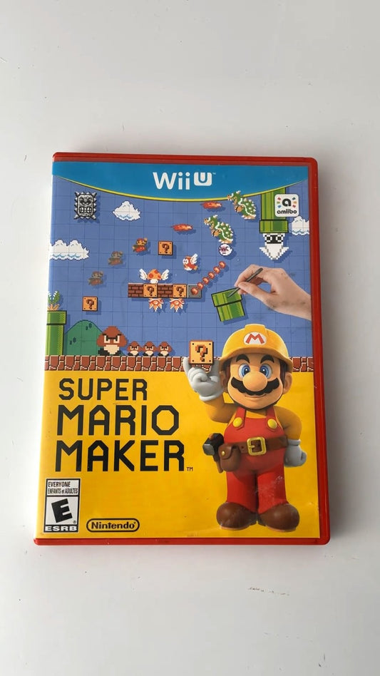 Super Mario Maker Wii U Video Game Amiibo Compatible Multiplayer