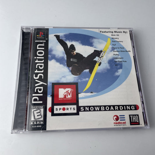 MTV Sports: Snowboarding (Sony PlayStation 1, 1999) PS1 Game Complete CIB 
