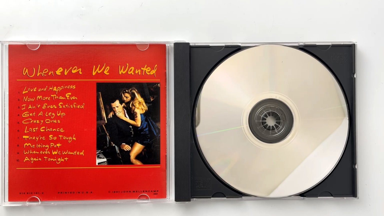 John Mellencamp - Whenever We Wanted CD 1991 Rock Mercury